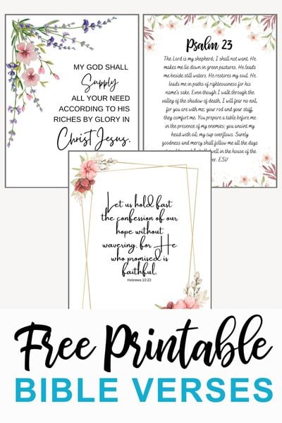 10 Free Printable Bible Verses 10 Free Printable Bible Verses