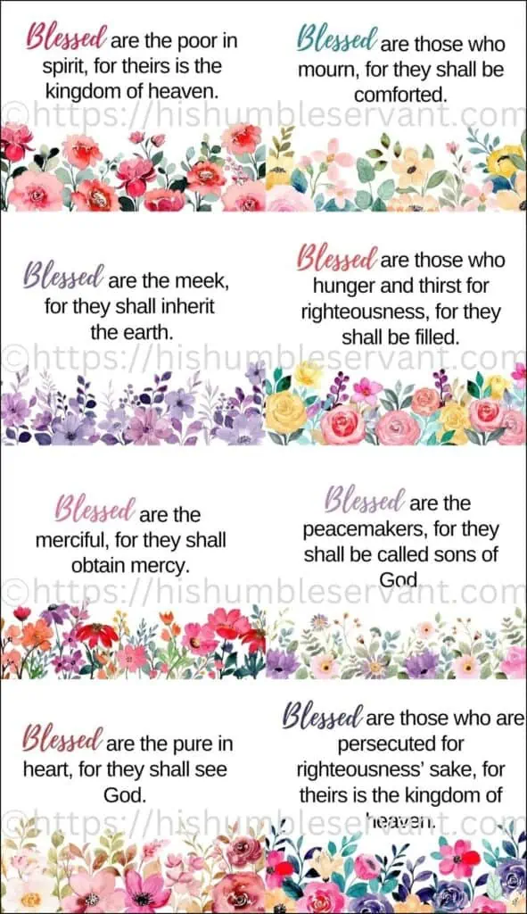 Printable Beatitude