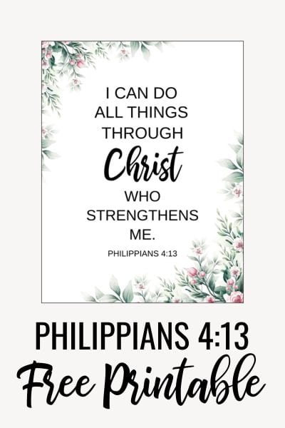 Philippians 4:13 Printable