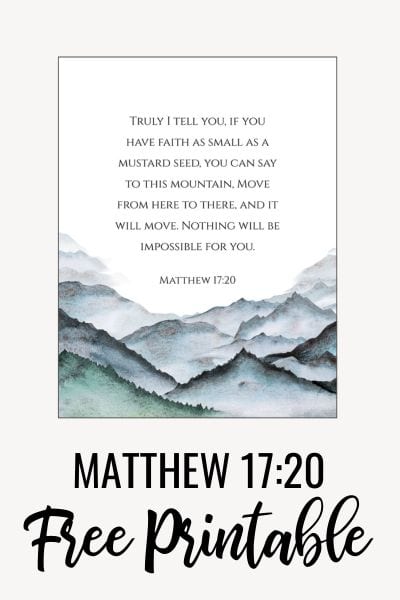 Matthew 17:20 Printable TB