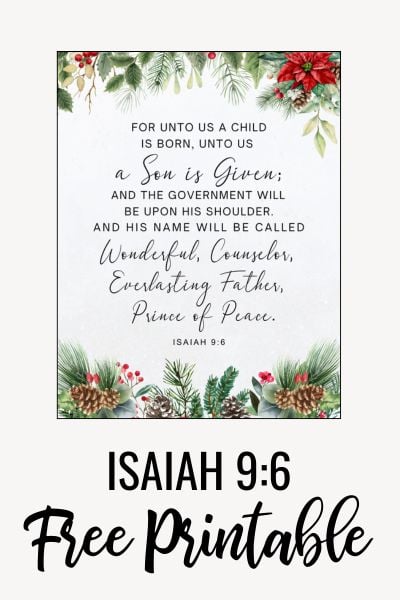 Isaiah 9:6 Printable